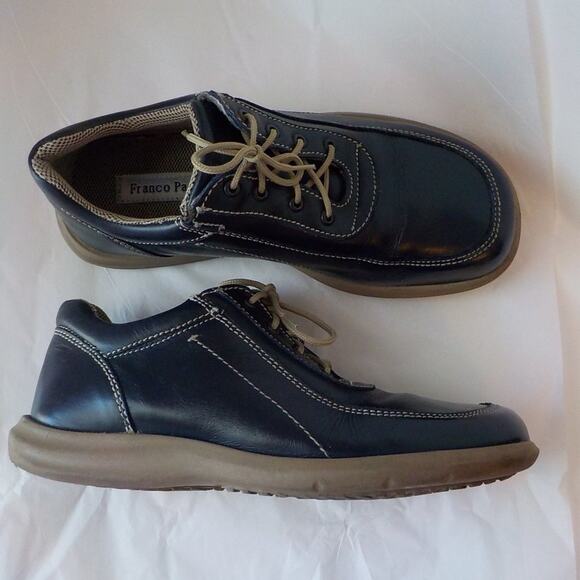 Franco Padior Blue Comfort Shoes Lace Up Women size 5.5 M US / 36 EU Square Toe - Picture 2 of 10